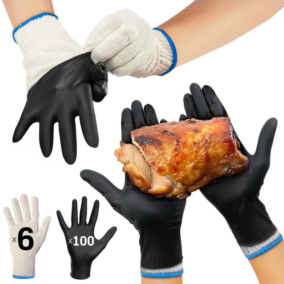 Raxwell BBQ Gloves illustrate dual-layer heat defense for safer grilling.