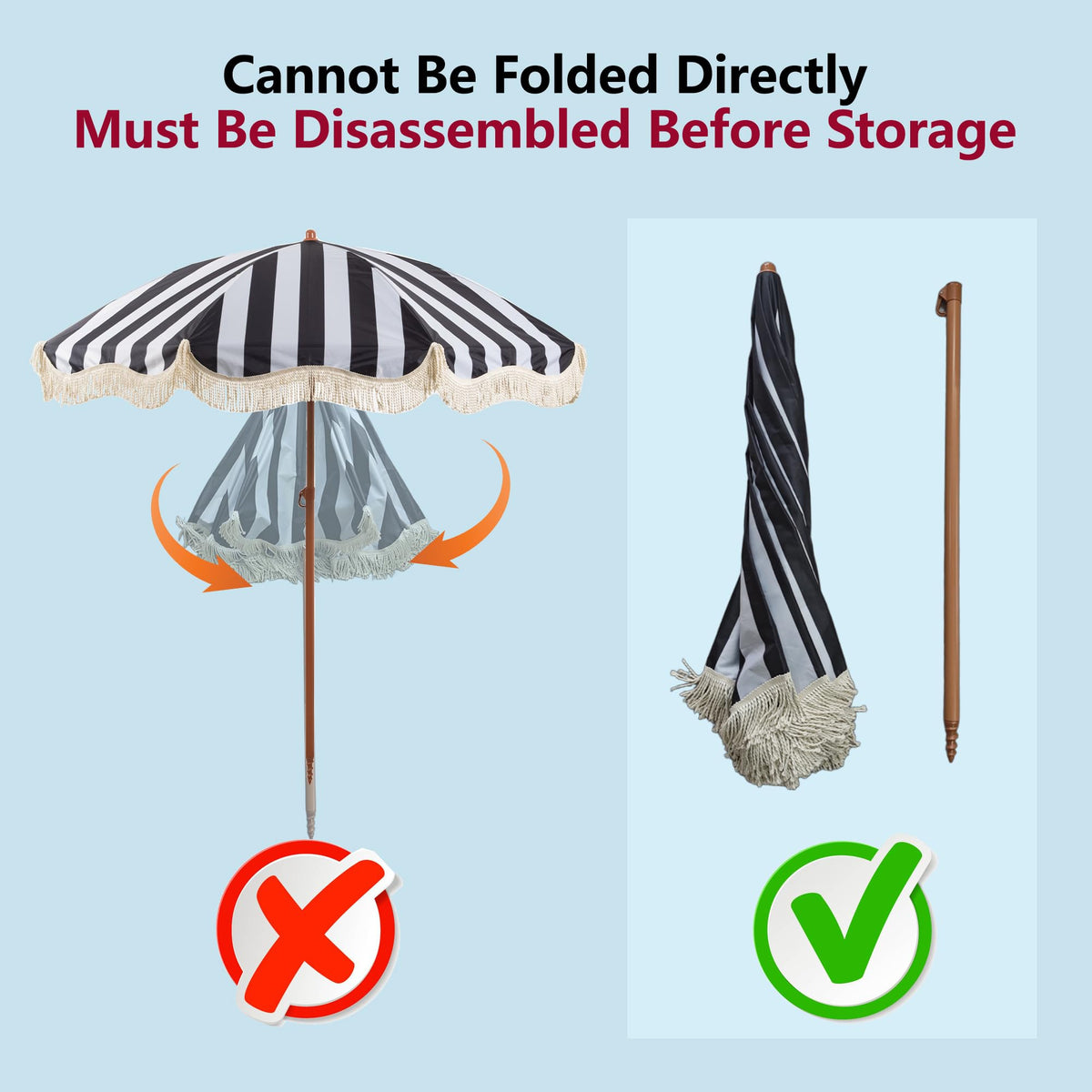 Rayjee fringe canopy detail adds decorative fringe for stylish outdoor moments.