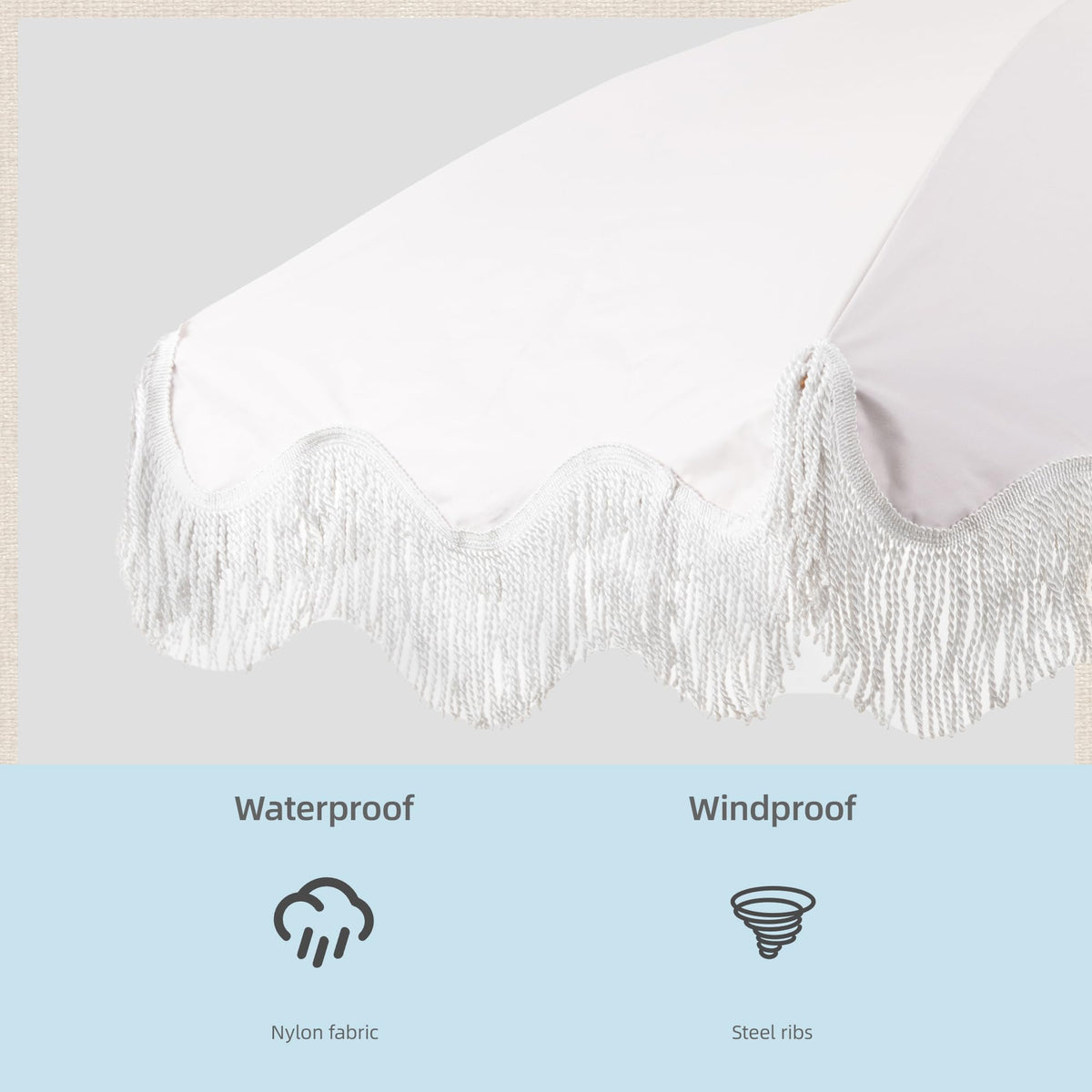 Rayjee height adjustment helps optimize coverage throughout the day.