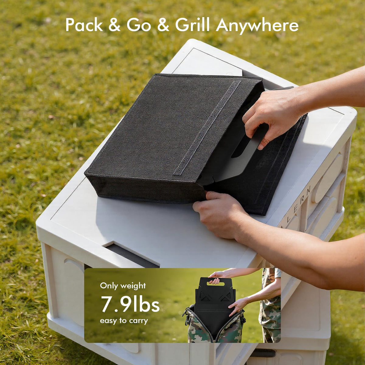 Raynesys charcoal grill assembly gloves included for safe setup