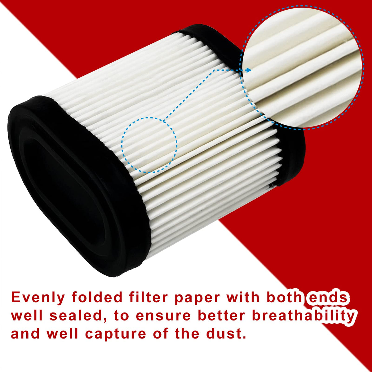 RayTour air filter package with cleaning brush for easy maintenance