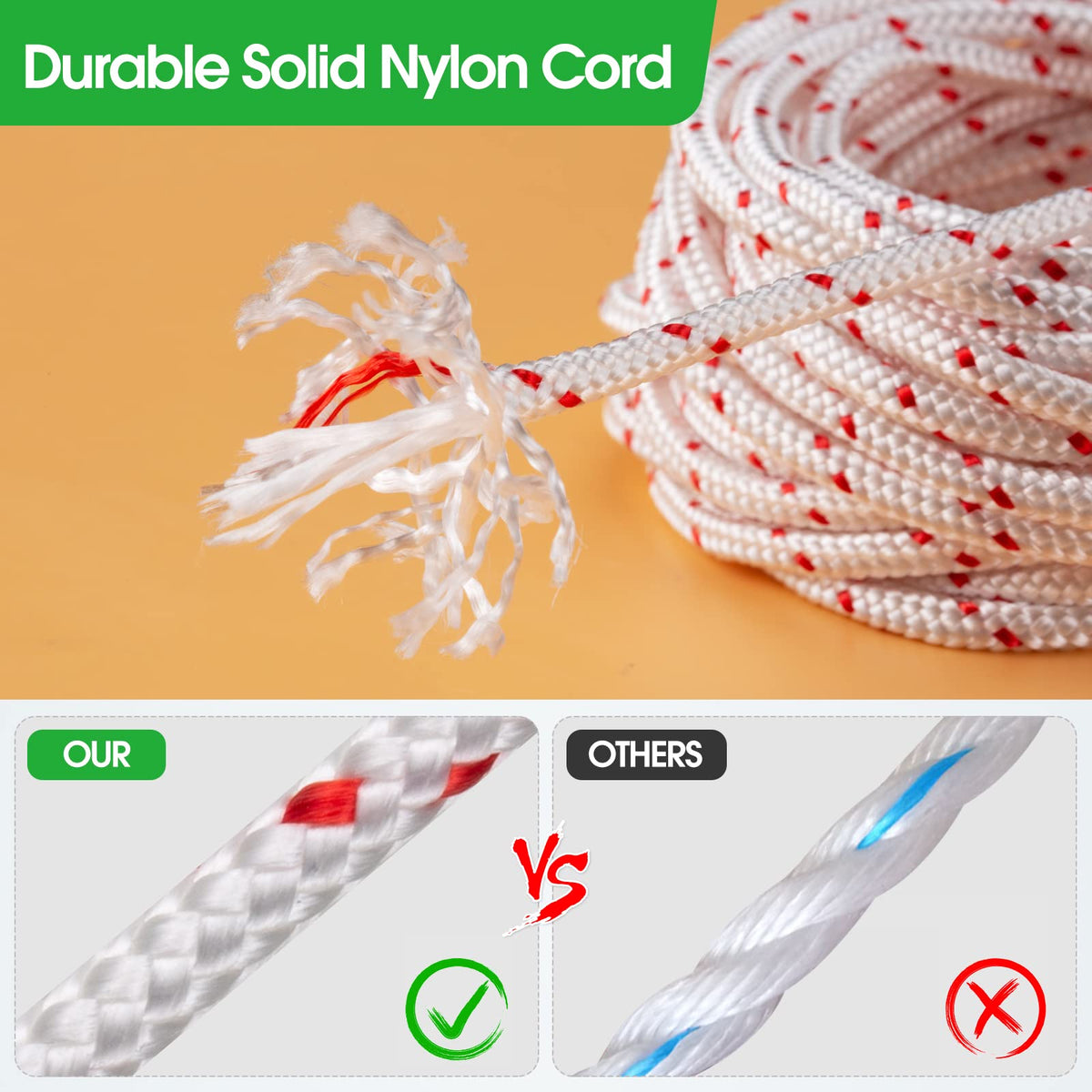 RayTour replacement 4mm diameter cord for durable start performance