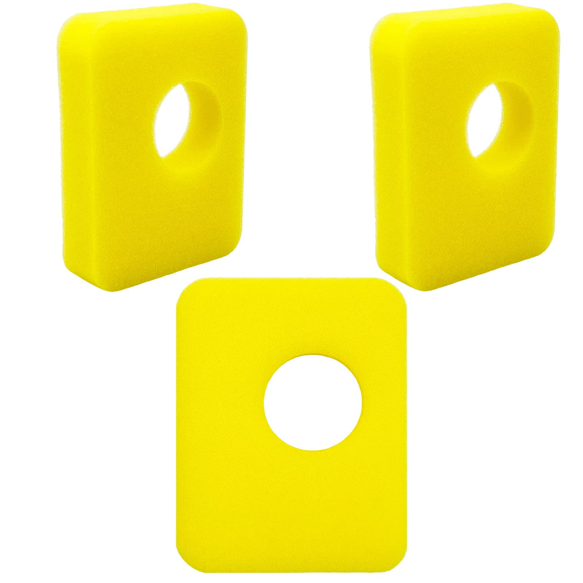 RayTour foam air filter front view for lawn mowers improves air intake filtration.