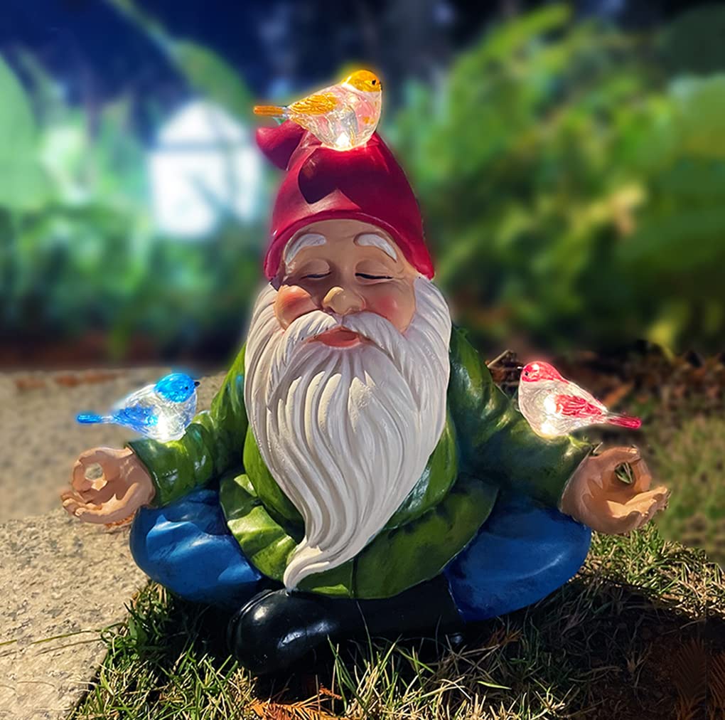 RAYWER hand-painted gnome details enhance garden appeal and charm.