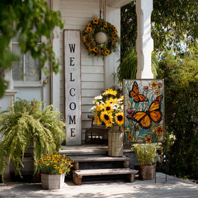 RBAFAO hand-sewn garden flag adds craft-quality charm to yards