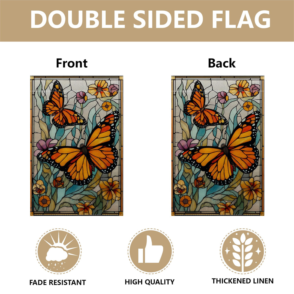 RBAFAO vivid colors endure with fade-resistant printing on outdoor flags