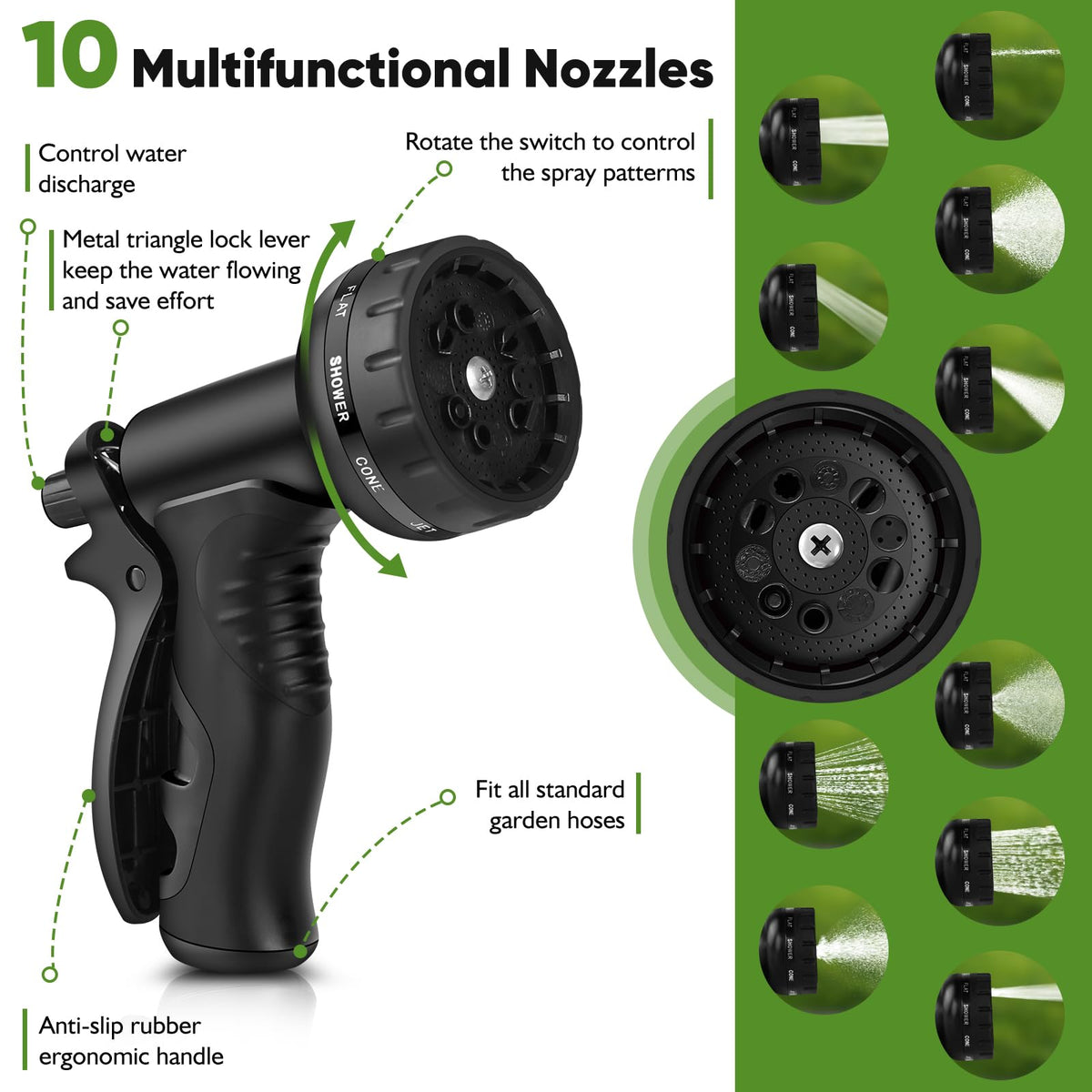 Rcfunkid no-kink design keeping water flow steady during yard work