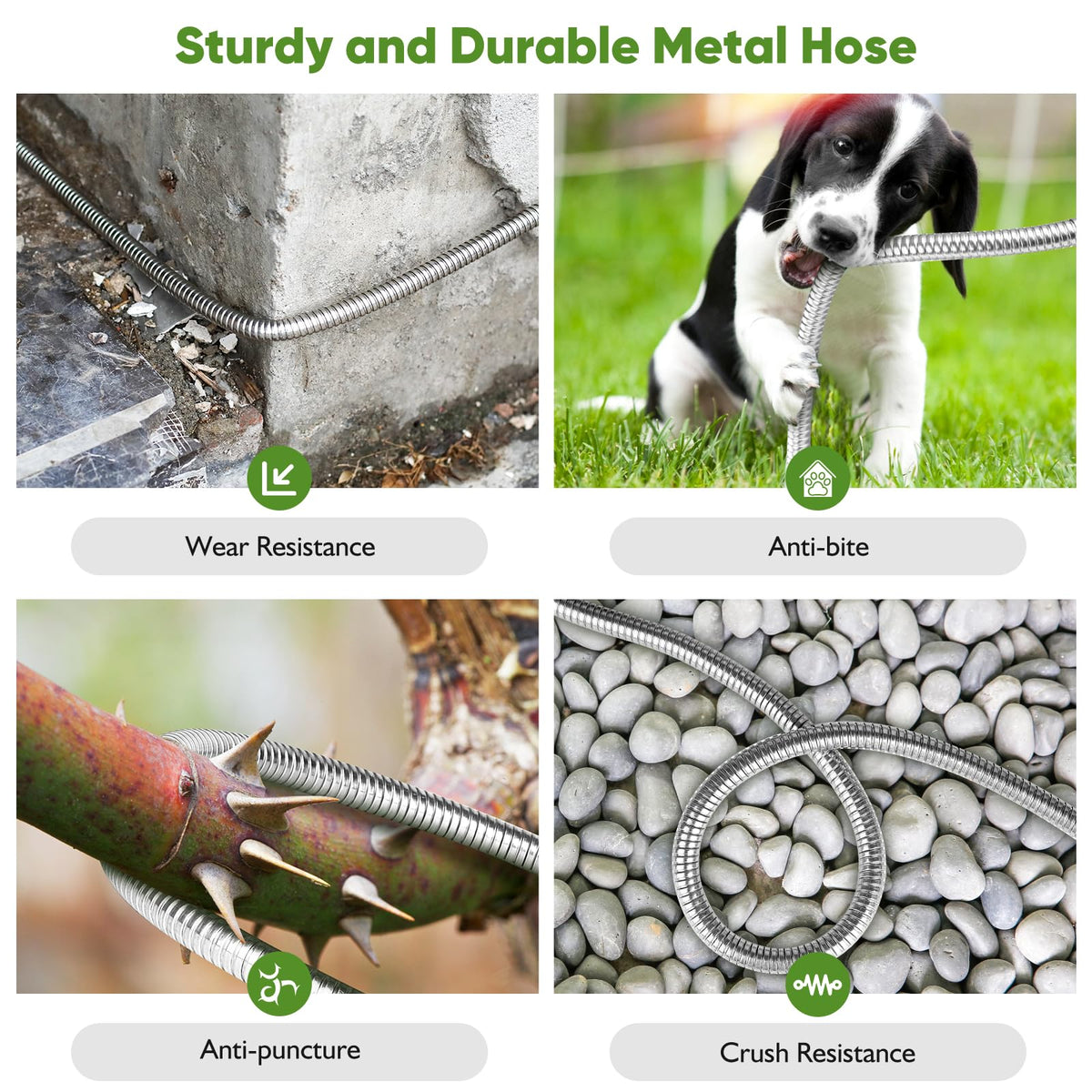 Rcfunkid stainless steel hose construction highlighting corrosion resistance