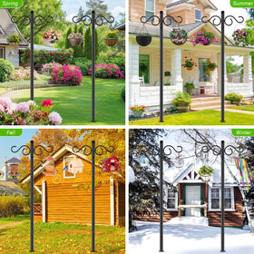 RCUICA five-prong base provides stable outdoor mounting for garden setups.
