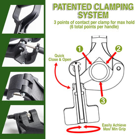 Reach Right Universal Handle Compatibility fits handles from 15/16” to 1-5/8” for versatile use.