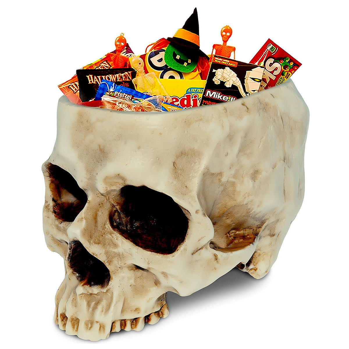 READAEER succulent skull pot keeps plants tidy thanks to drainage.