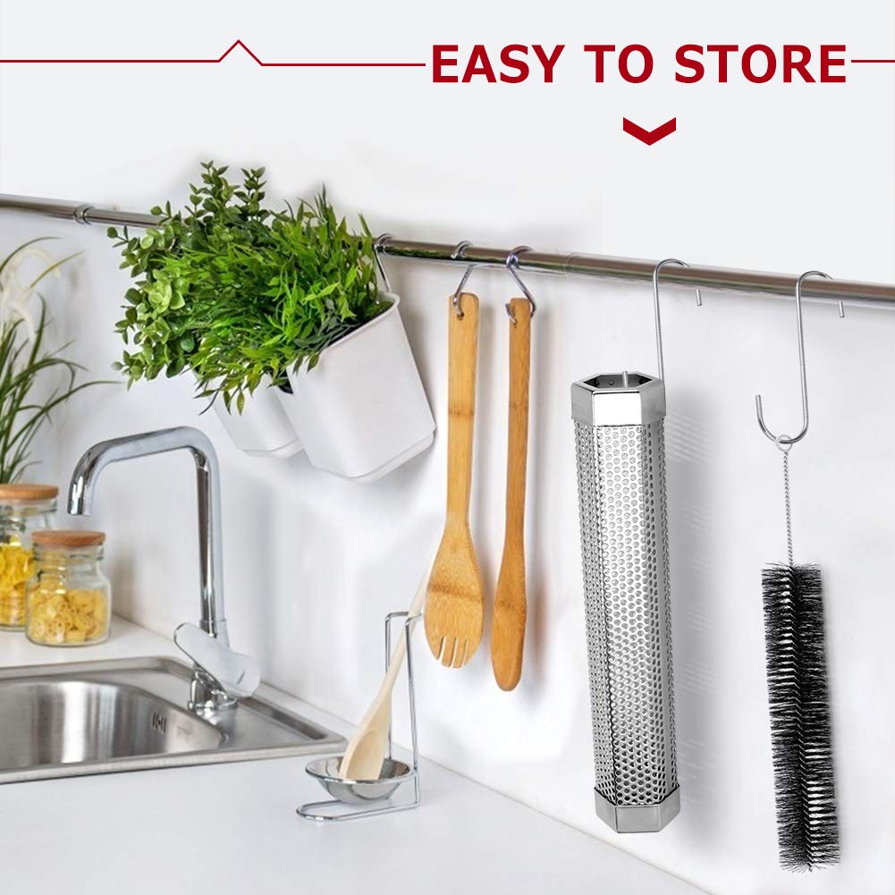 Realcook easy-light and burn smoker tube for quick setup