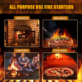 Realcook natural non-toxic fire starter blocks burn odorlessly and safely.