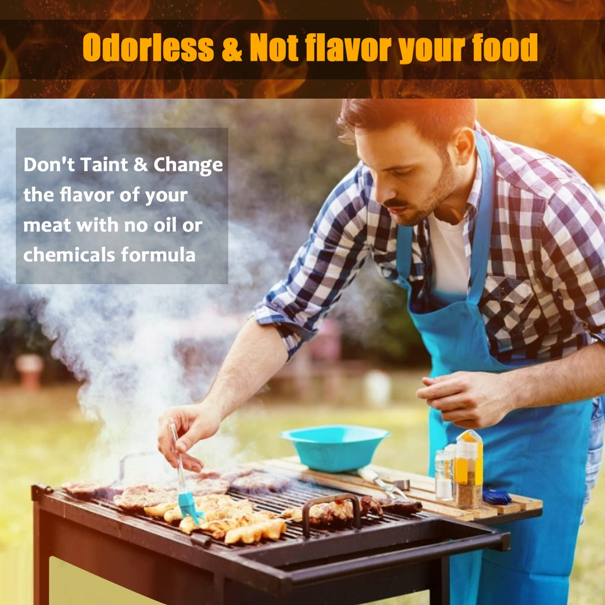 Realcook safe fire starters reduce flare ups for indoor and outdoor fires.