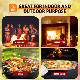 Realcook fire starter long burn time of 8–10 minutes to establish a flame