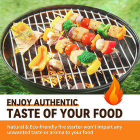 Realcook natural fire starter eco-friendly materials for clean outdoor fires