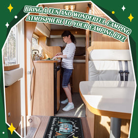 Reallnaive camper door mat makes a practical gift for campers and RV lovers