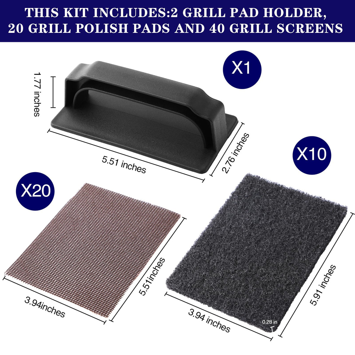 Reallnaive griddle cleaning pads tackle stubborn grease for easier upkeep.