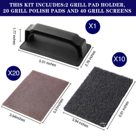 Reallnaive griddle cleaning pads tackle stubborn grease for easier upkeep.