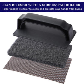 Reallnaive griddle screens provide fast, surface-safe cleaning for flat tops.