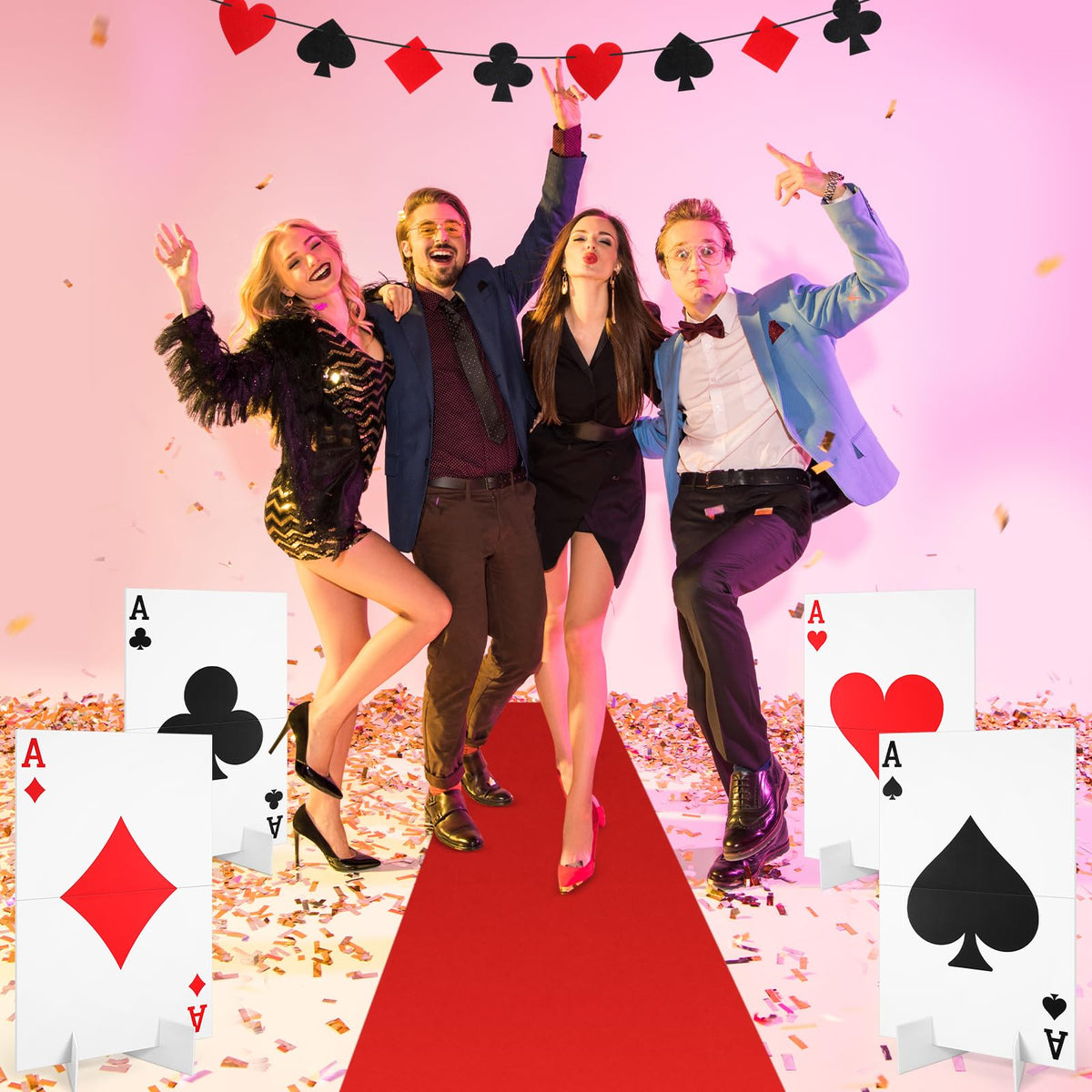 Reallnaive versatile party decor: suitable for casino, birthday, and themed celebrations.