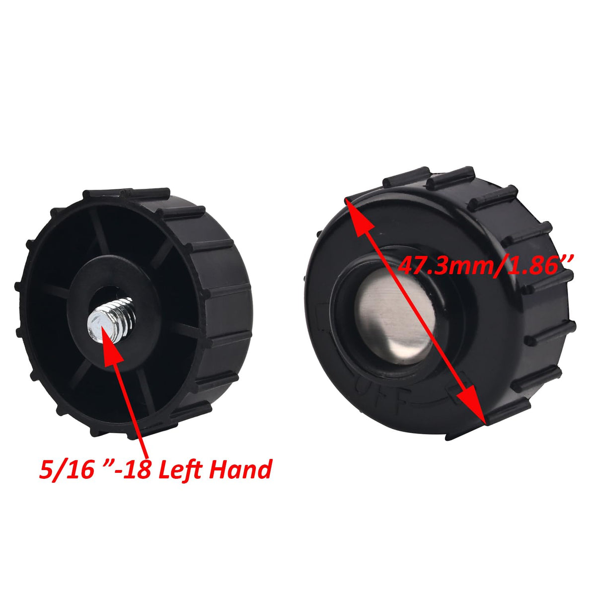 Bolens BL100 compatible Realman head installed for field use