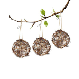 Rebecca Online globe hummingbird nesters set, ideal for attracting hummingbirds to your garden.