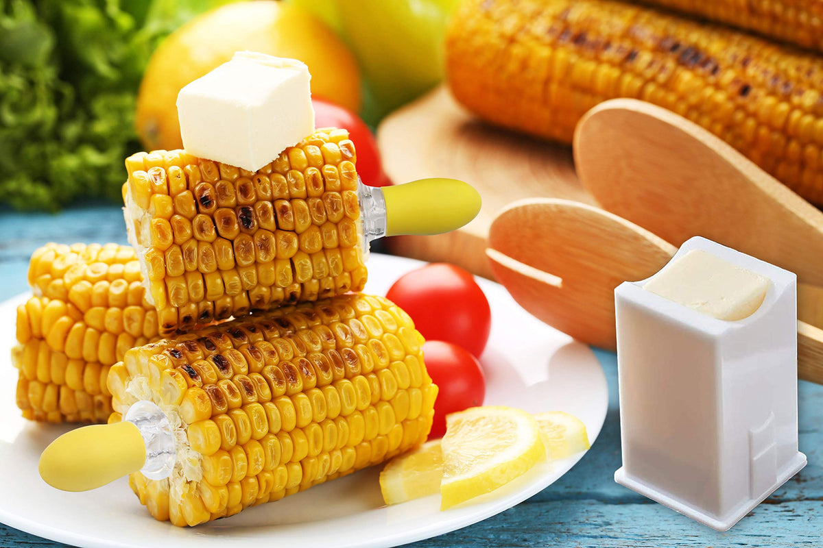 RECOIL butter spreader for even coating on corn