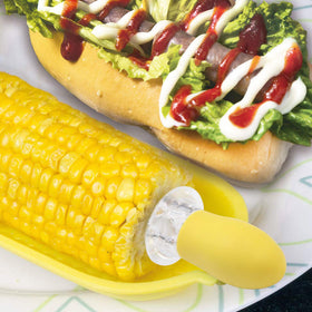 Dishes include a cap to store leftovers and keep butter fresh