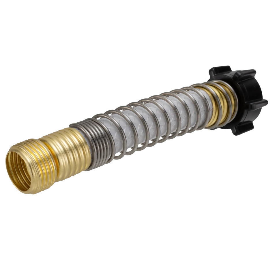 RecPro RV hose protector front view protects hose from crimping at the faucet