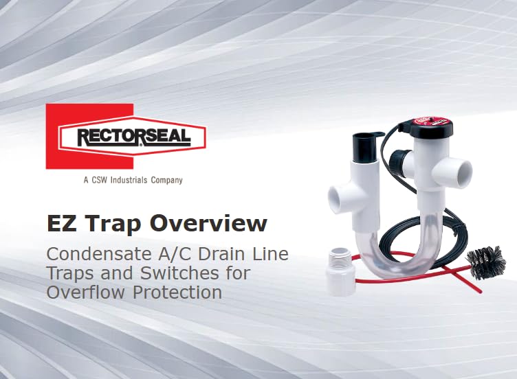 RectorSeal EZ Trap transparent trap for quick inspection.