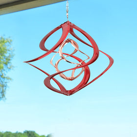 Red Carpet Studios Cosmix Deluxe Helix Spinner features a sturdy swivel S-hook for smooth motion in any garden