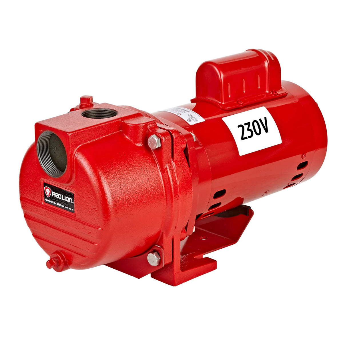 Red Lion RL-SPRK200 cast iron housing shown for durable, long-lasting operation