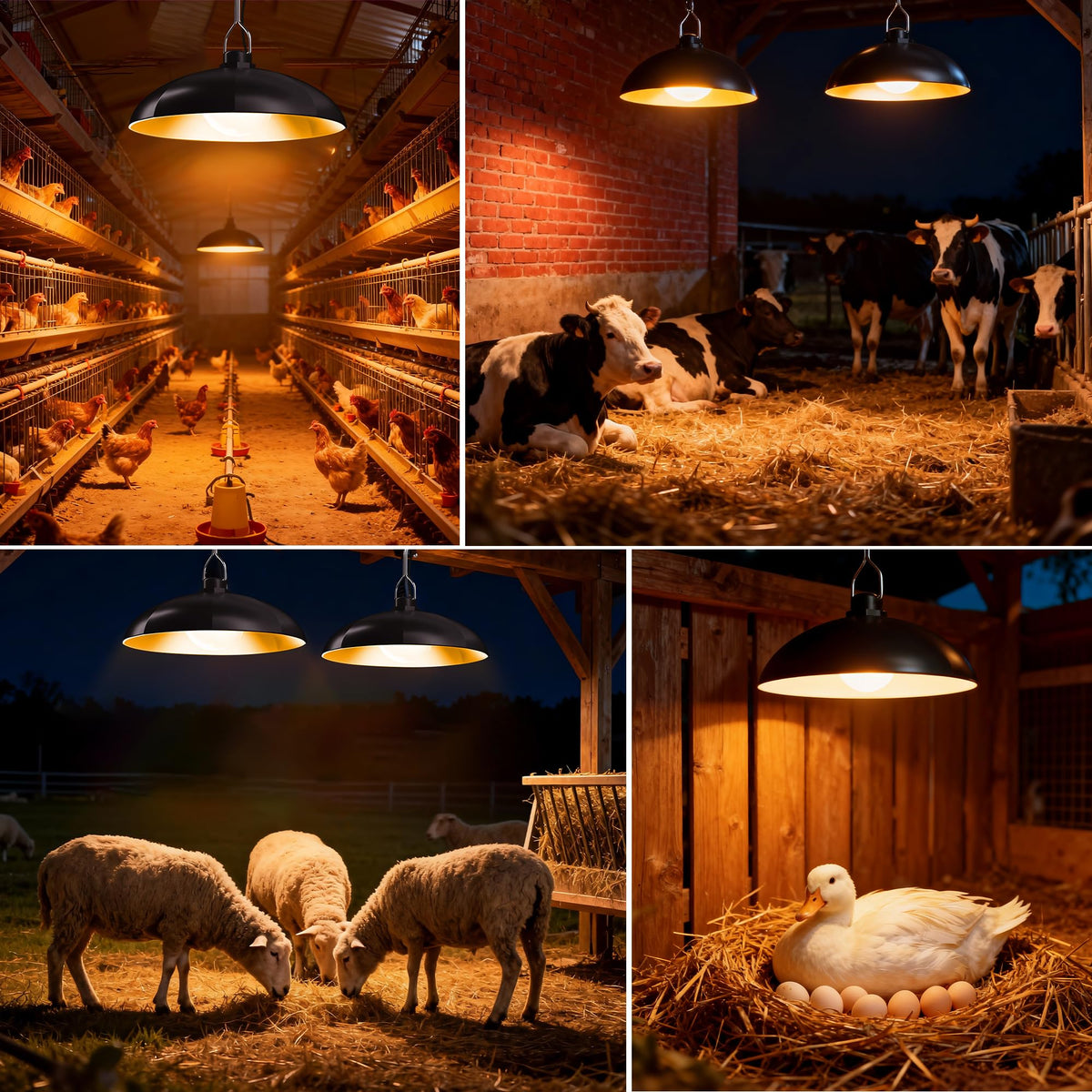 Redaica coop lighting at dusk-ready outdoor setup for extended visibility