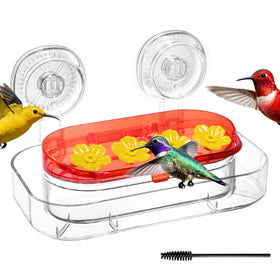 Redboat window hummingbird feeder with strong suction cups for secure mounting