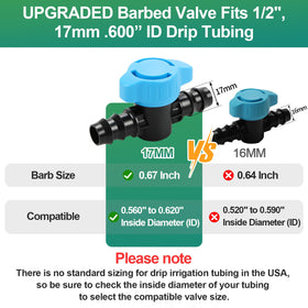 RedChili 12-pack half-inch valve set side angle highlights easy inline installation.