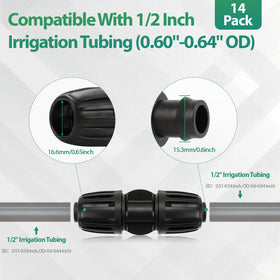 RedChili barbed locking nuts fittings demonstrate secure connections for leak-free watering lines.