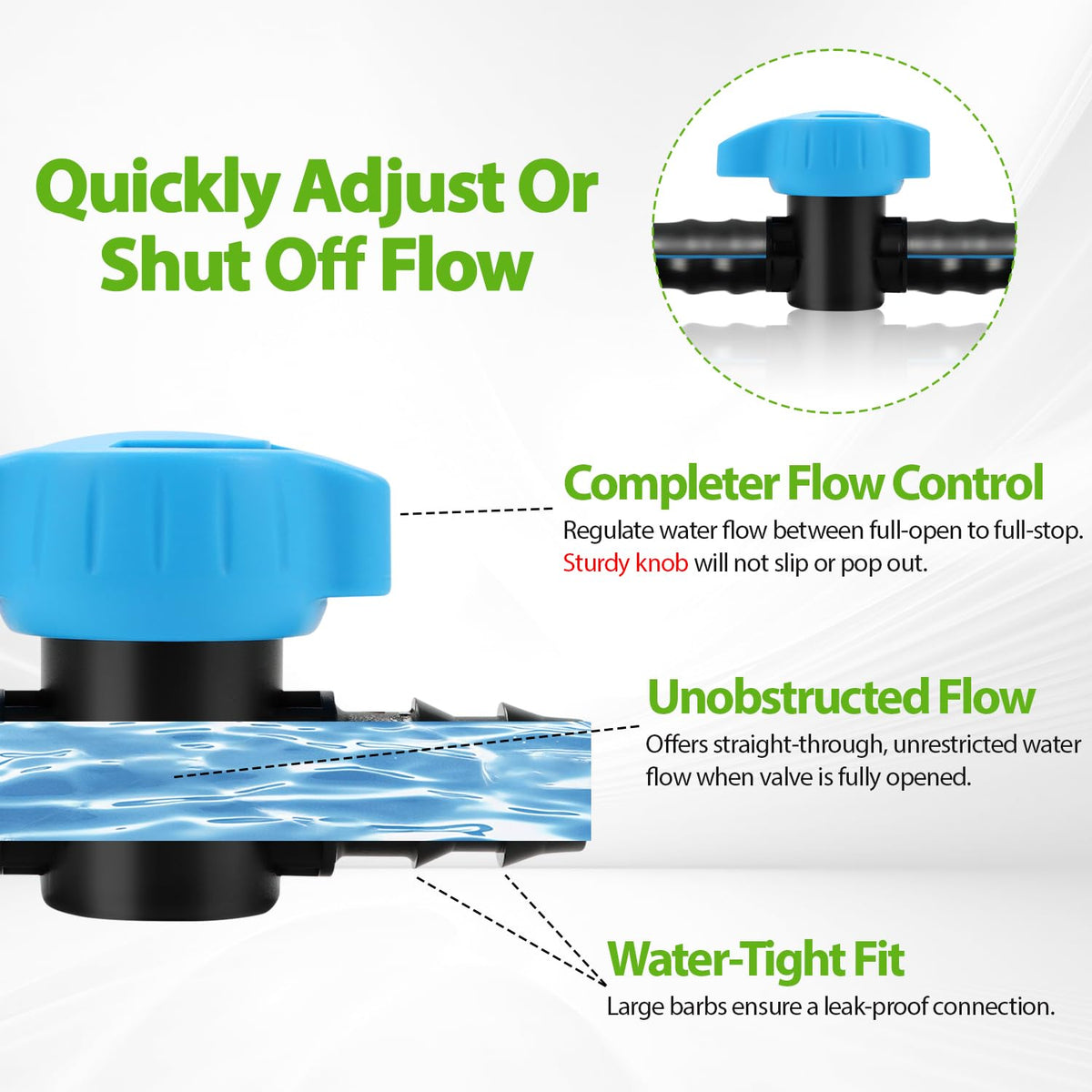 RedChili inline valve supports tailored water flow for plant zones.