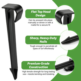 RedChili tri-angled barbed shank grips soil securely.