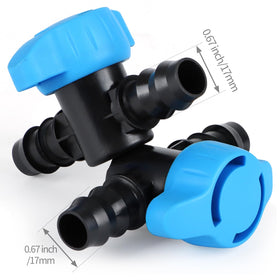 RedChili irrigation tubing connection shows secure barbed ends for leak-free operation.