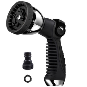 Redess garden hose nozzle with 10 pattern spray for versatile watering