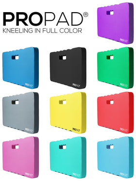 RED Home Club kneeling pad warranty information and badge