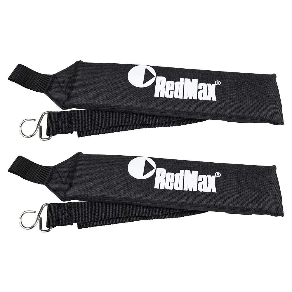 Close-up of RedMax strap buckle showing secure fit
