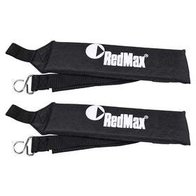 Close-up of RedMax strap buckle showing secure fit