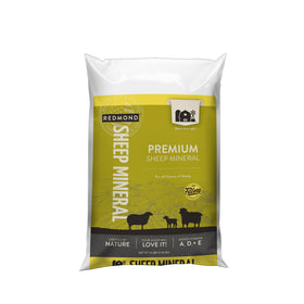 Redmond Sheep Mineral bag front view with balanced minerals to support copper absorption