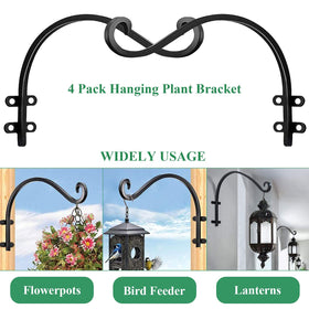 REDOVANT curved-hook design provides stylish support for hanging pots.