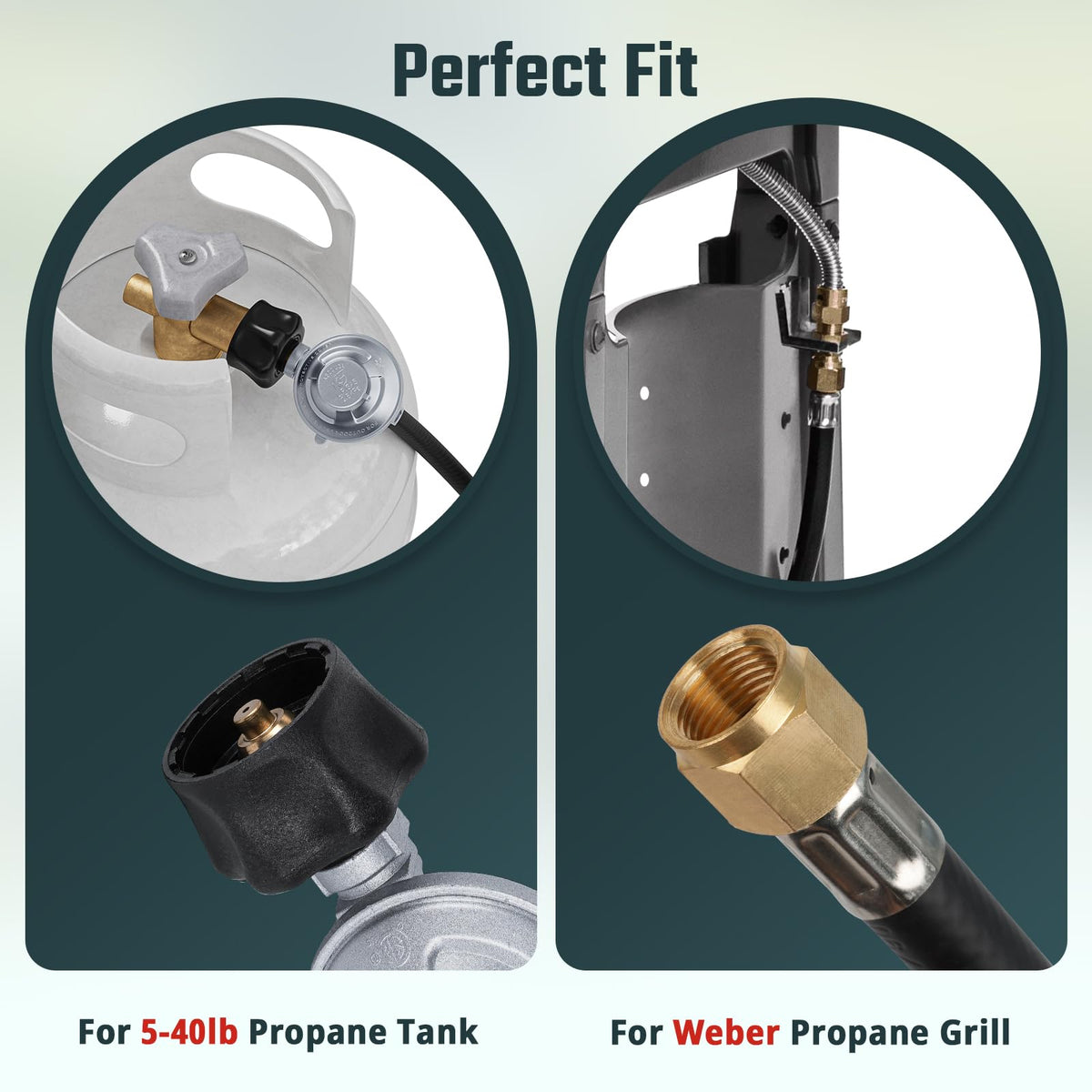 REDPANT 25in hose fits Spirit series for reliable flame control.