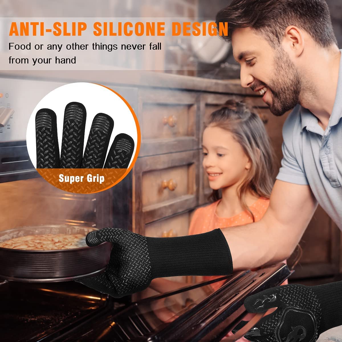 Redriver HAMITOR BBQ gloves are a durable multi-purpose tool for kitchen and outdoors.