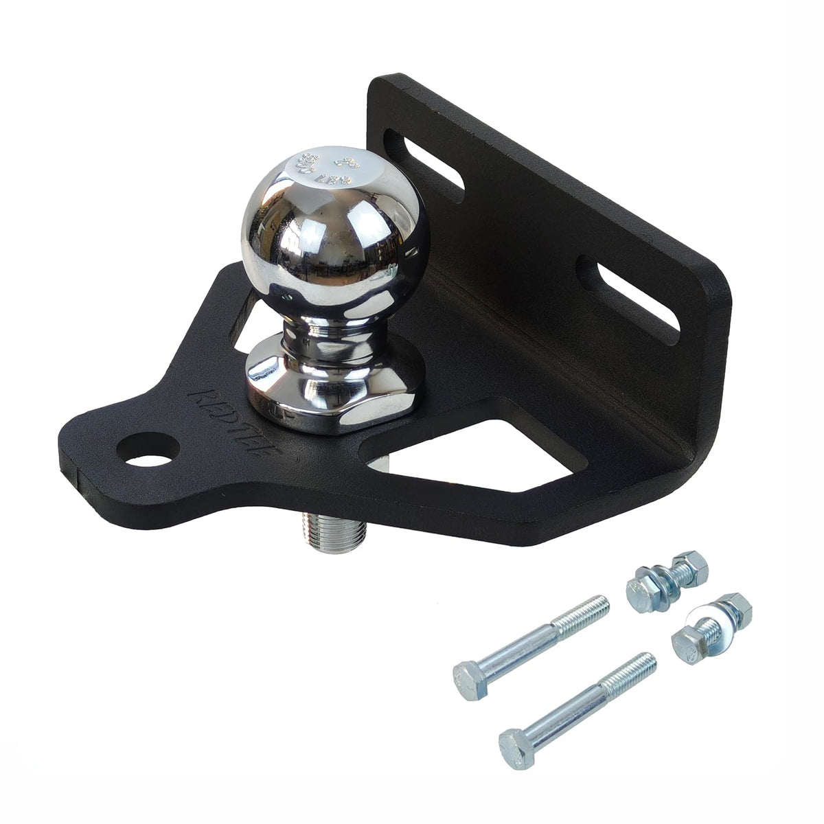 RedTee heavy-duty mower hitch body for rugged towing and universal compatibility.