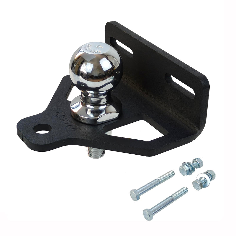 RedTee heavy-duty mower hitch body for rugged towing and universal compatibility.
